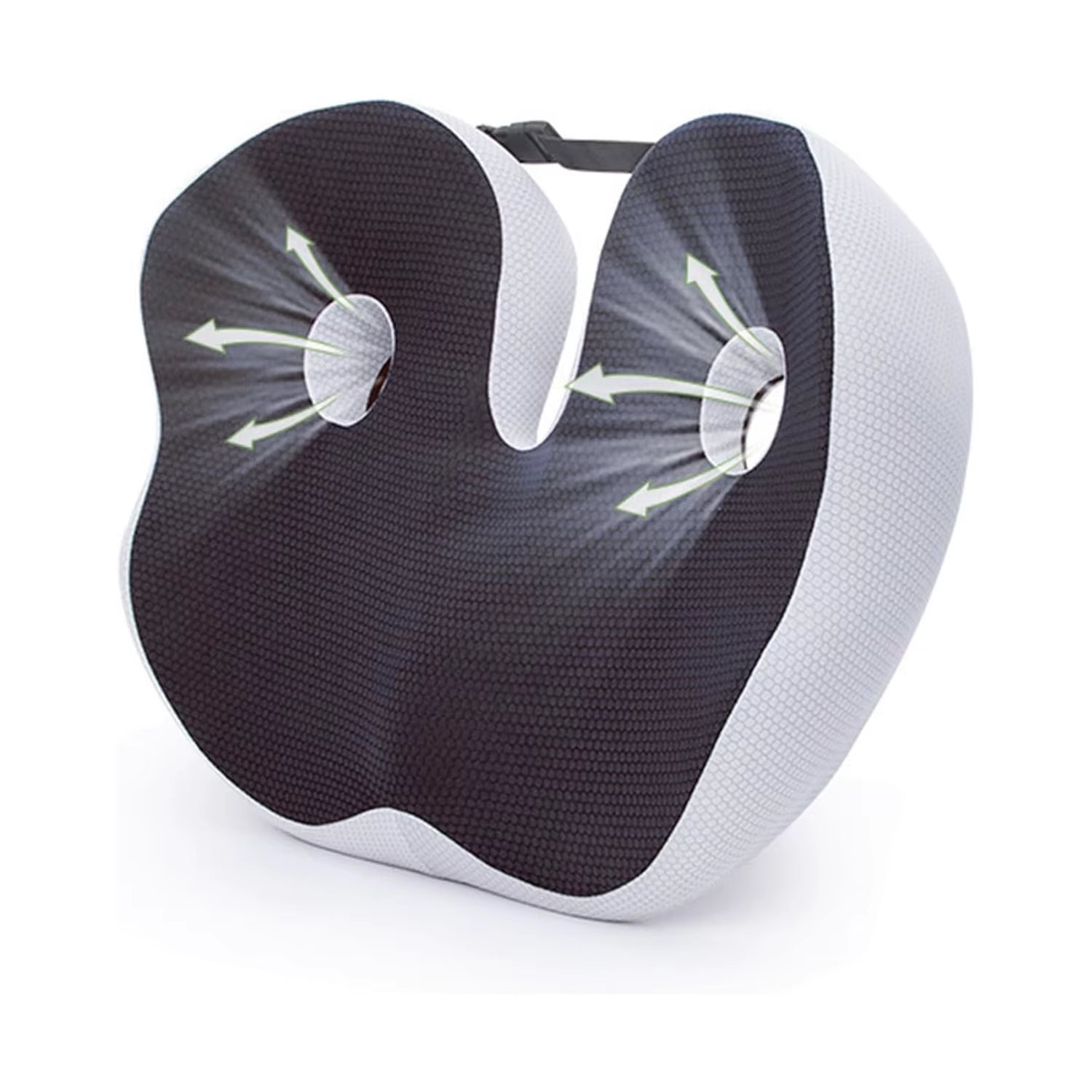 1Pc Shape Memory Foam Orthopedic Cushion, Ergonomic Coccyx Cushion, Adjustable Seat Cushion Width, for the Office,Car