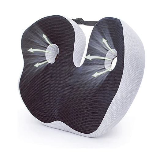 1Pc Shape Memory Foam Orthopedic Cushion, Ergonomic Coccyx Cushion, Adjustable Seat Cushion Width, for the Office,Car
